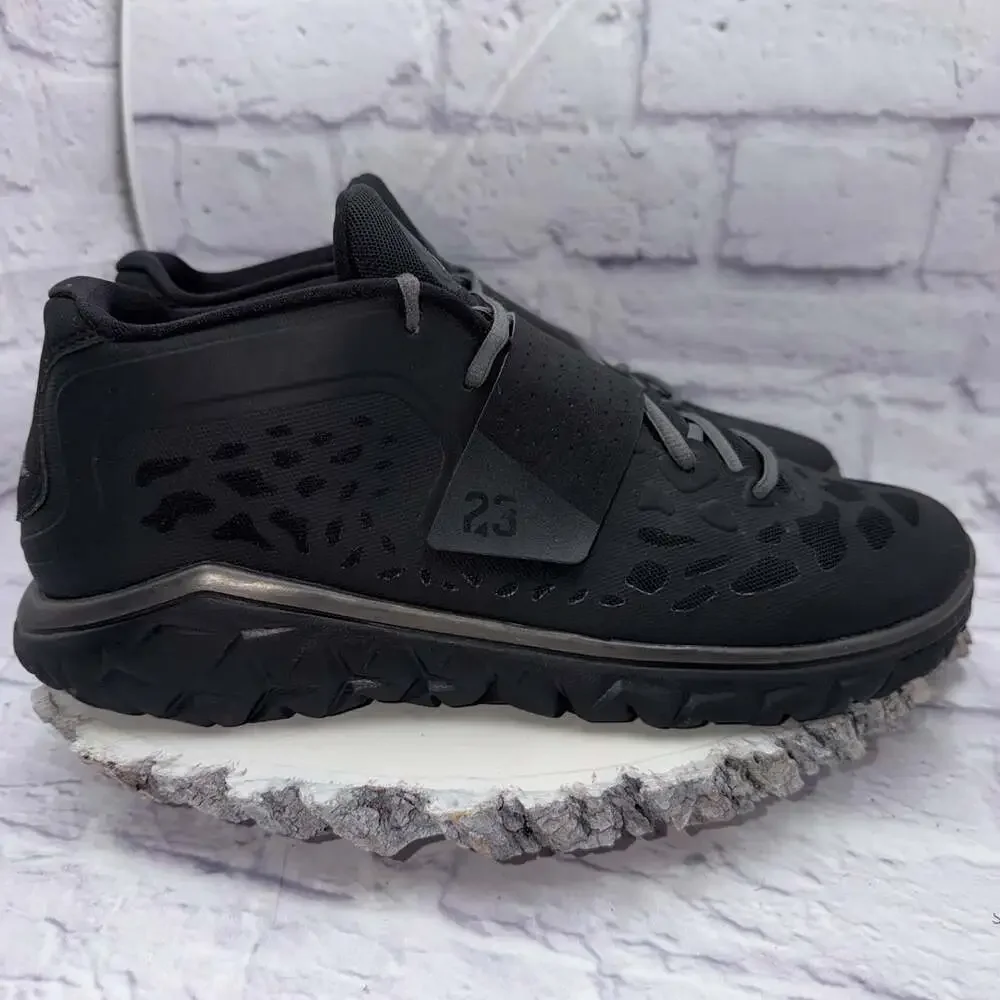 Men's Nike Jordan Flight Flex Trainer 2 Blackout Shoes Sneakers SIZE 12 EUC